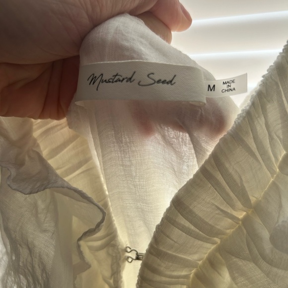 White Ruffled Dress - Picture 5 of 5